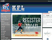 Tablet Screenshot of kidsfootballleague.com